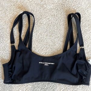 Stella McCartney black bathing suit top new with tags